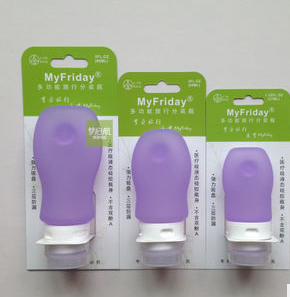 出口日本市场 硅胶旅行分装创意空瓶 洗手液分装瓶 硅胶用品
